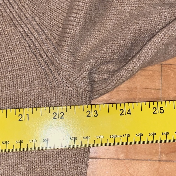 Polo Ralph Lauren Men's Sweater Cotton Tan Brown Beige Khaki Large L Excellent - Picture 8 of 9